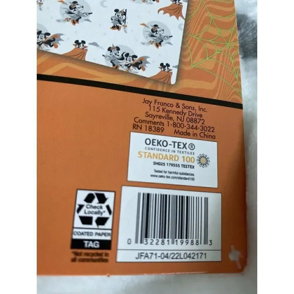 New Disney Mickey & Minnie Mouse Halloween Plush Throw‎ Blanket 50X70” NEW